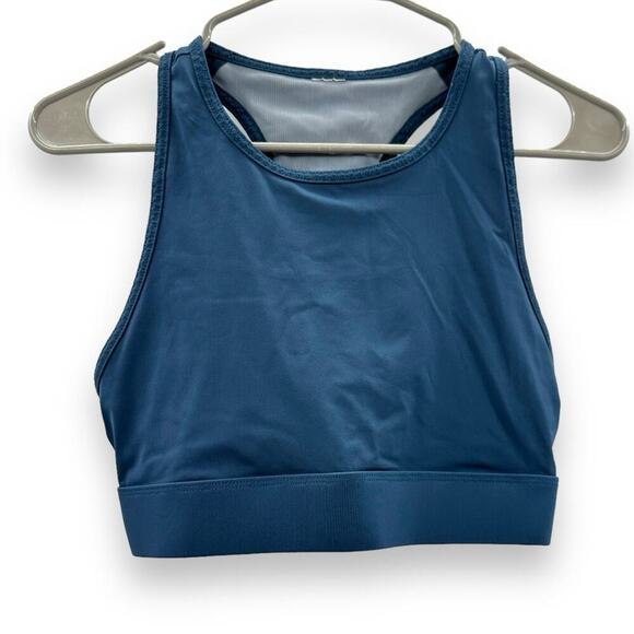 Fabletics Trinity High Impact Sports Bra in Blue Nova/Blue Iron Sz M - Picture 3 of 7